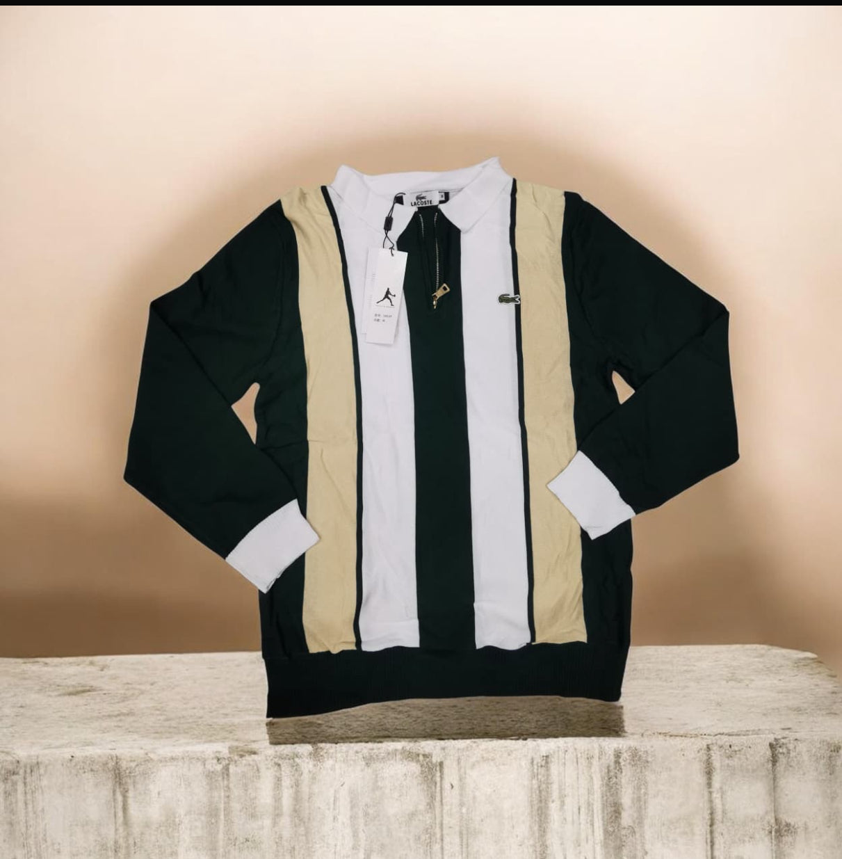 men's long-sleeve polo shirt