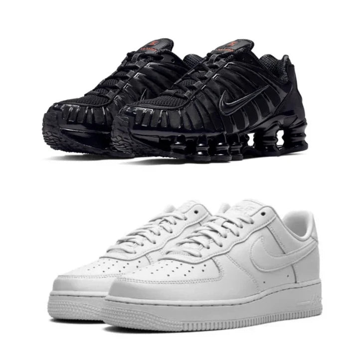 SHOX TL “BLACK MAX ORANGE” X AIRFORCE 1