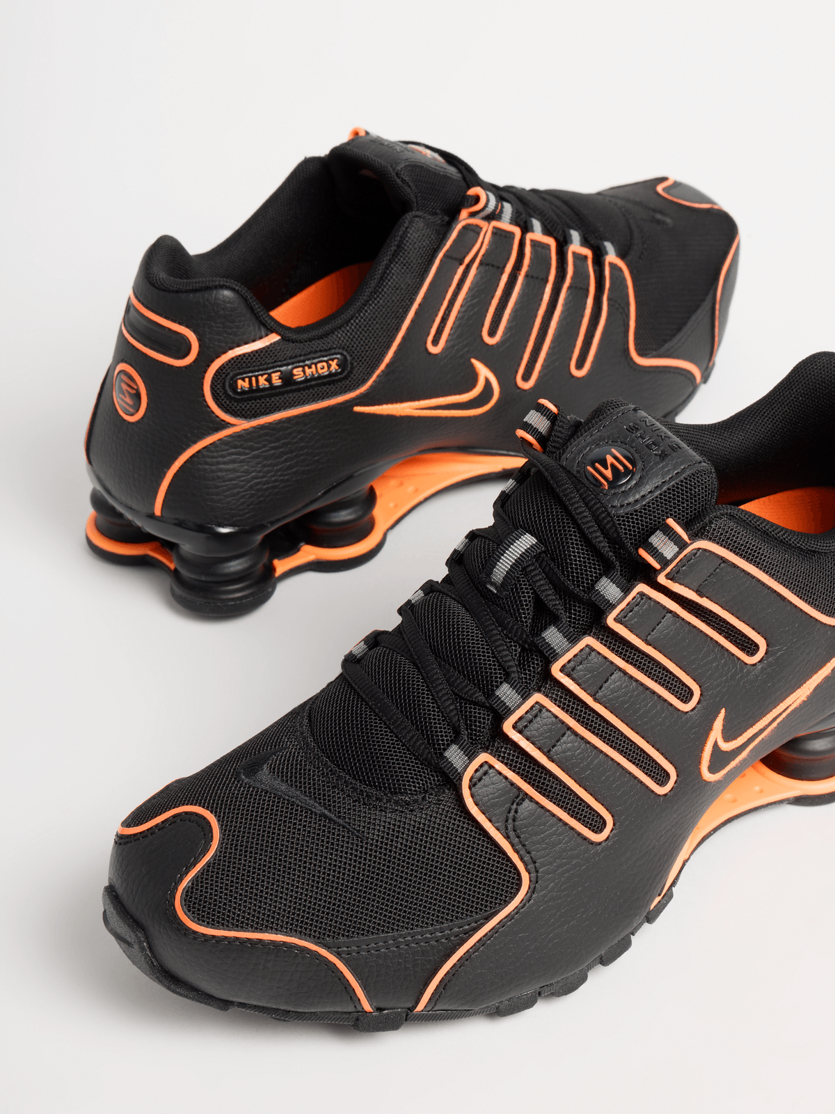 Nike Men's Shox NZ Black/Total Orange Sneaker