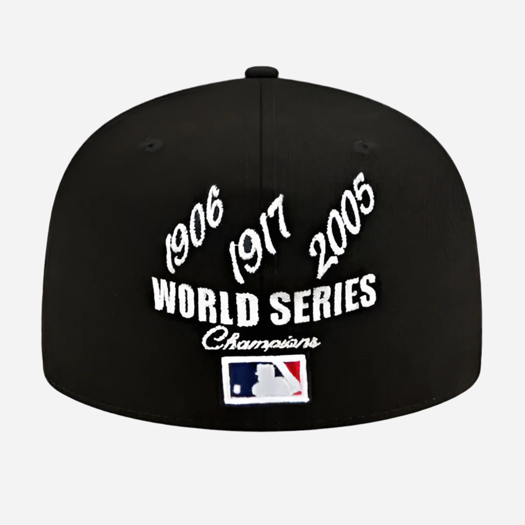 New Era Chicago White Sox 59FIFTY Fitted MLB 3x World Champions Patch Years Cap