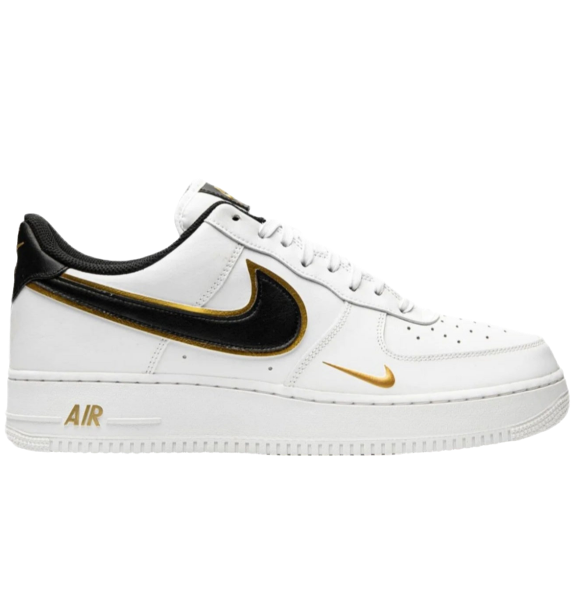 Air Force 1 '07 LV8 "Double Swoosh - White/ Black/Gold'
