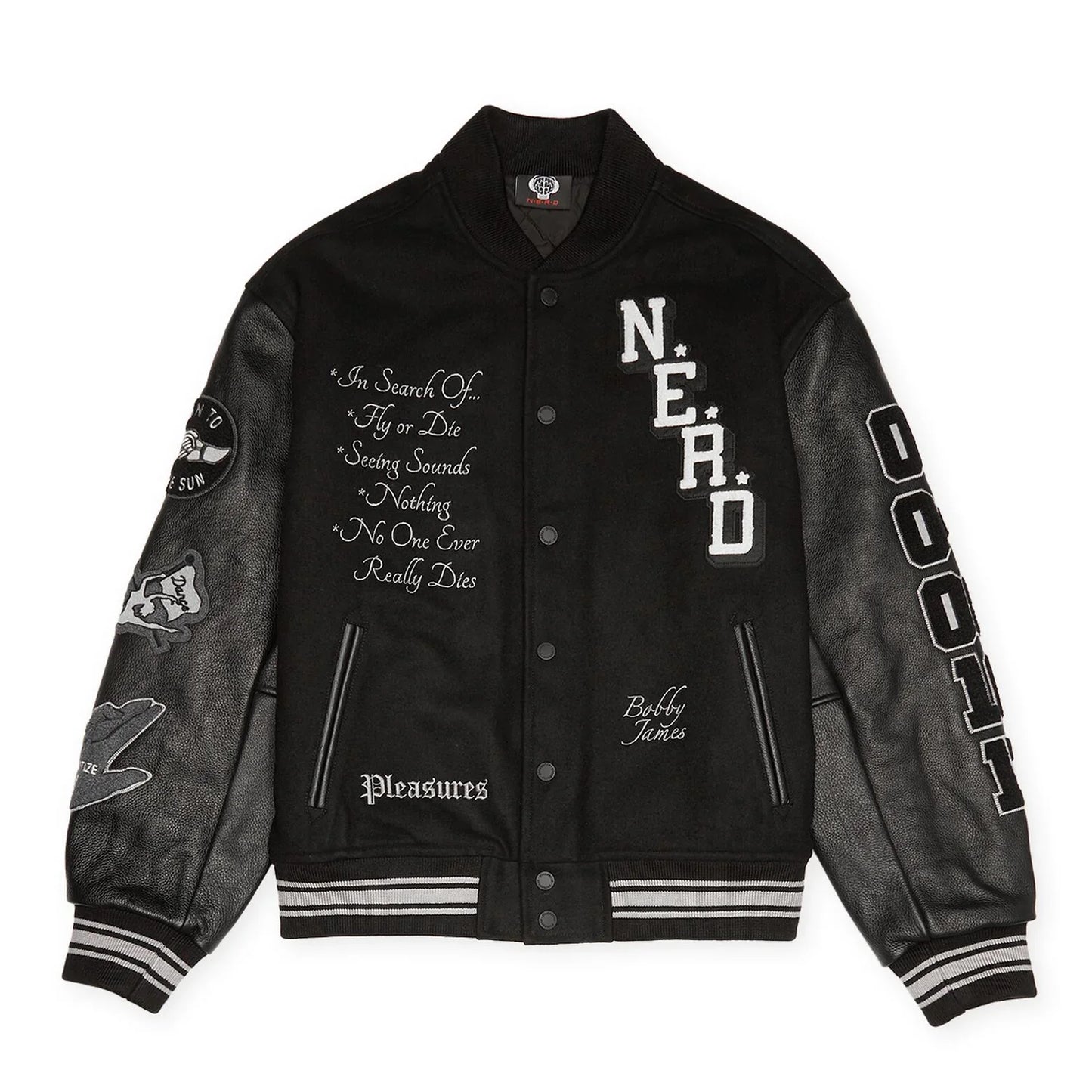 Pleasure x N.E.R.D varsity jacket