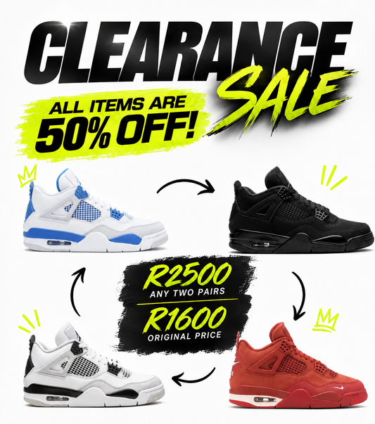 Any 2 Jordan 4’s
