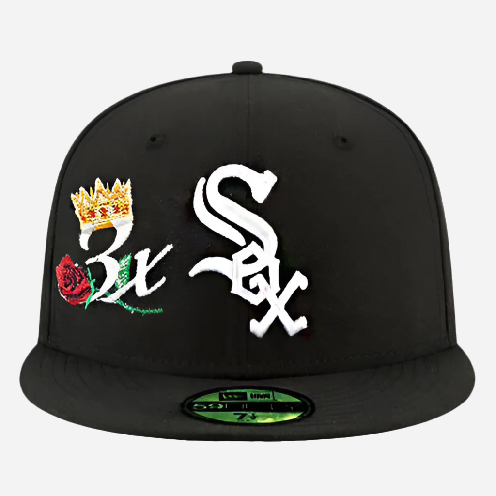 New Era Chicago White Sox 59FIFTY Fitted MLB 3x World Champions Patch Years Cap
