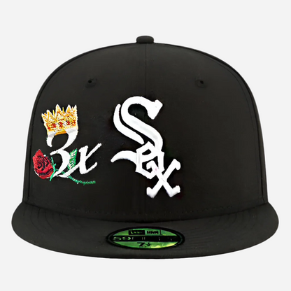 New Era Chicago White Sox 59FIFTY Fitted MLB 3x World Champions Patch Years Cap