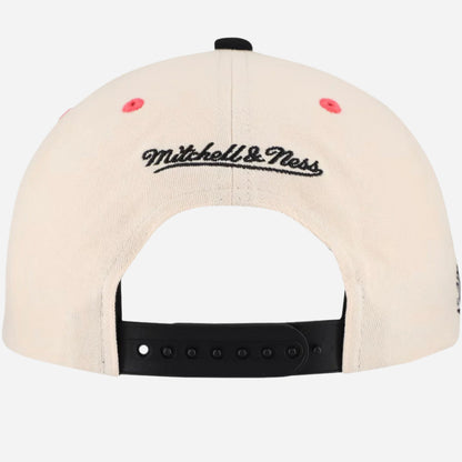 Men's Chicago White Sox Mitchell & Ness Cream Overspray Pro Pinch Snapback Hat