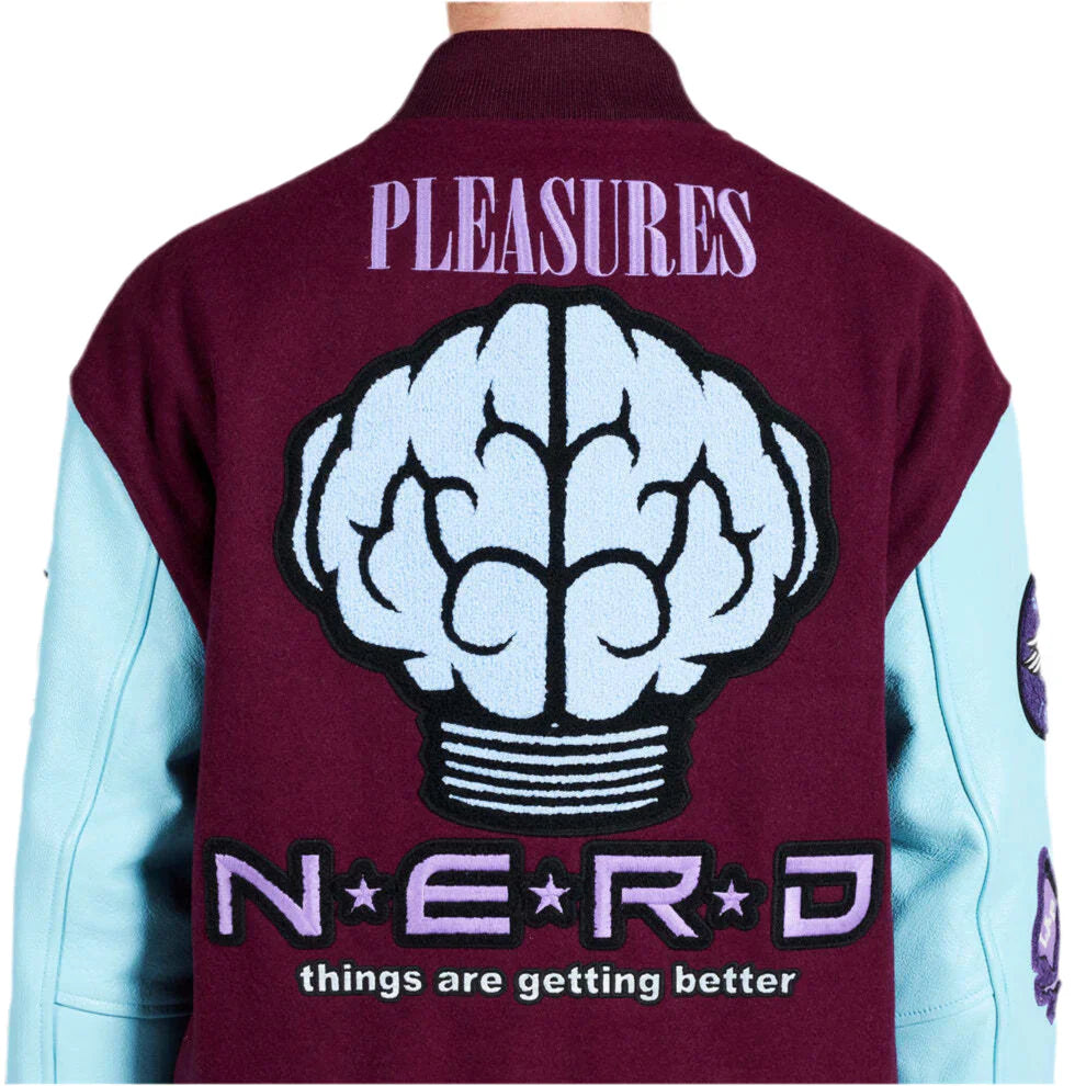Pleasure x N.E.R.D varsity jacket