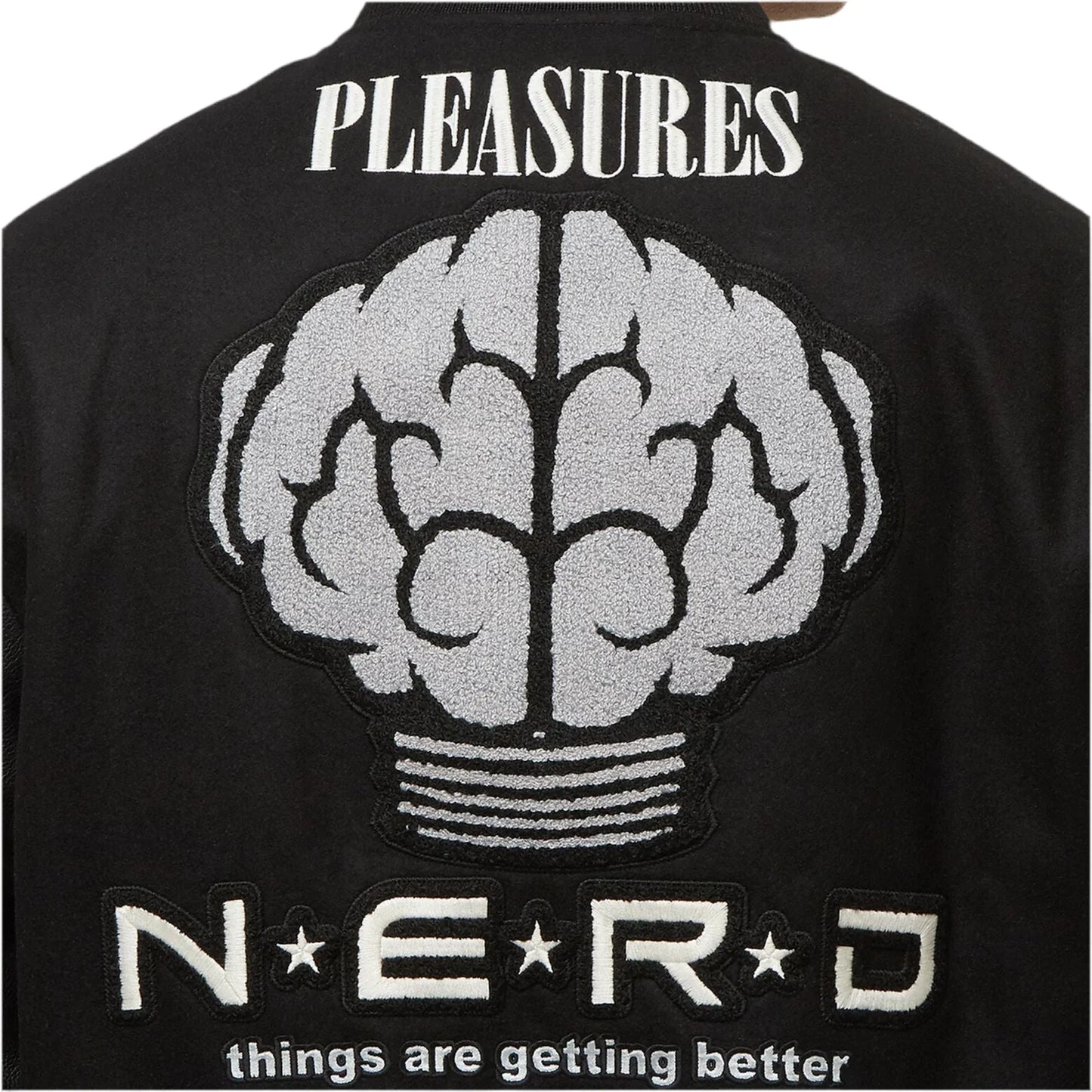 Pleasure x N.E.R.D varsity jacket
