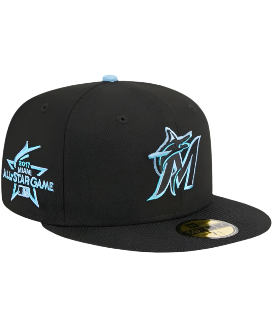 New Era Black Miami Marlins
Pastel Undervisor 59FIFTY Fitted Cap