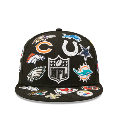 New Era NFL 59FIFTY All Over Patch Black Cap