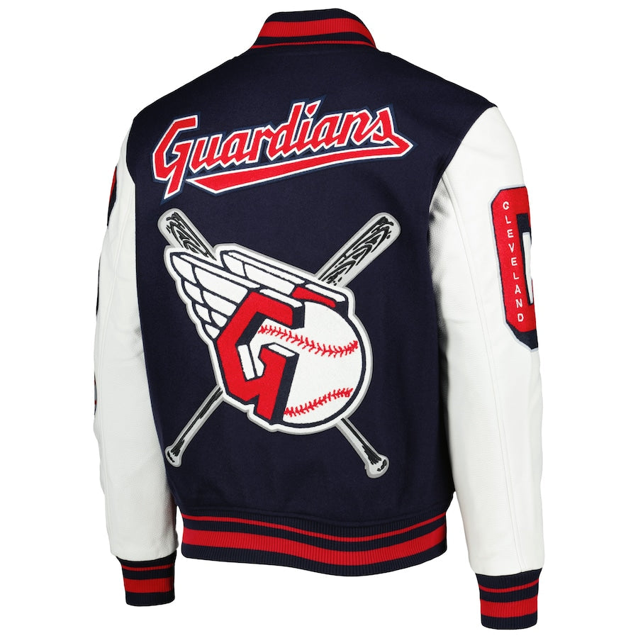 Cleveland Guardians Pro Standard Mash Up Varsity Jacket