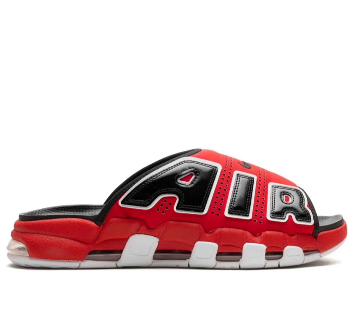 More Uptempo Slide OG "Red/black" slides