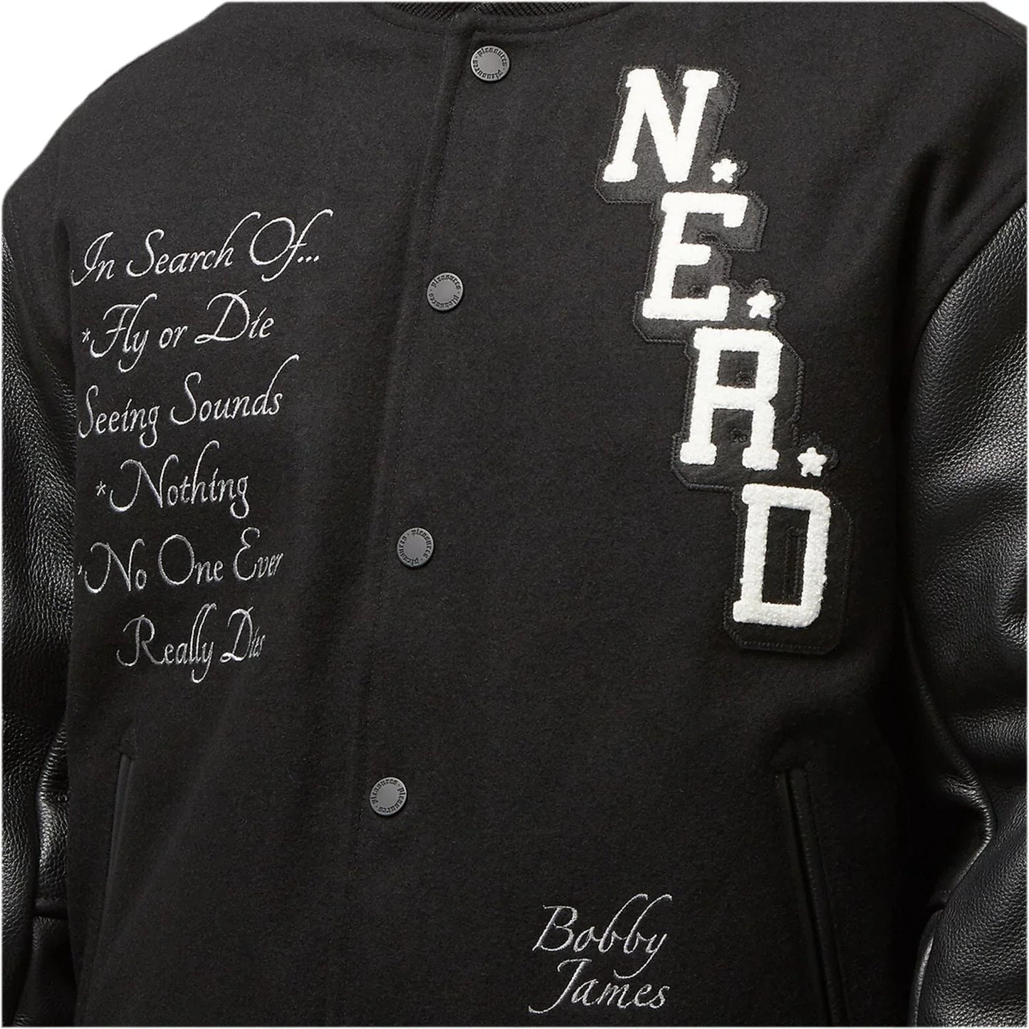 Pleasure x N.E.R.D varsity jacket