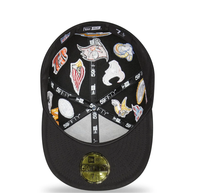 New Era NFL 59FIFTY All Over Patch Black Cap