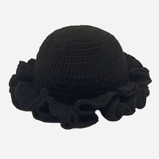 Crocheted bucket hat