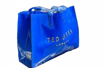 Blue Crinkon Crinkle Large Icon Bag