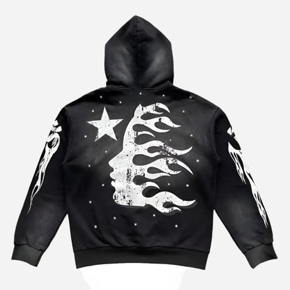 Hellstar Flame Flare Hoodie & Pants Set