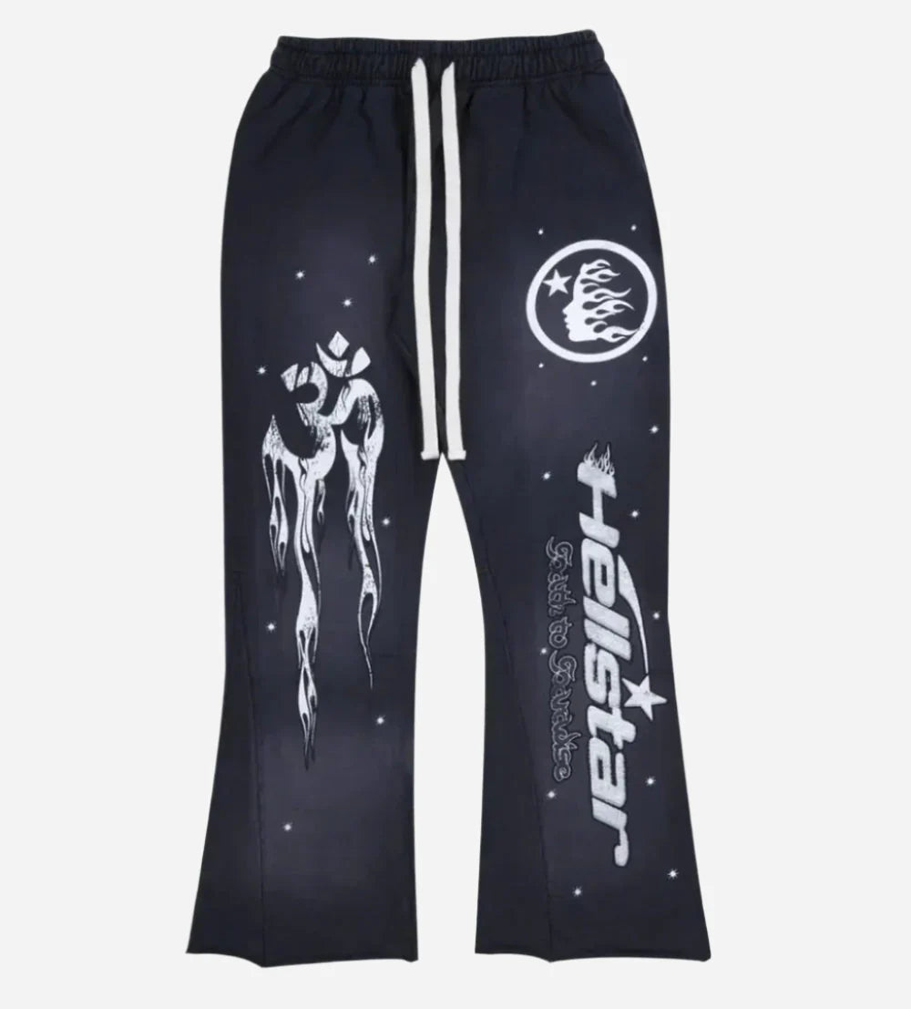 Hellstar Flame Flare Hoodie & Pants Set