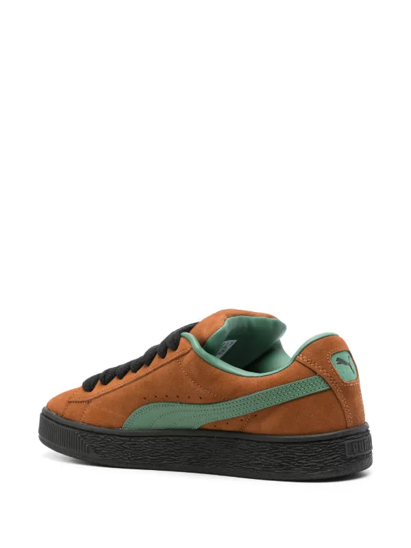 Suede XL logo-print sneakers