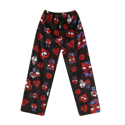 comfortable hello kitty X Spider-Man pyjama pants