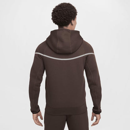 Tech fleece Windrunner in a chocolate brown color