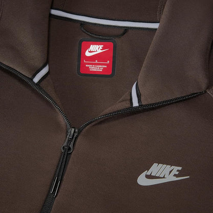 Tech fleece Windrunner in a chocolate brown color