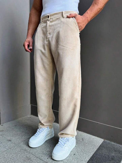 Men's Retro Business Casual Pants, Spring/Autumn/Summer