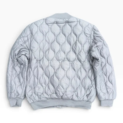 quilted bomber jacket