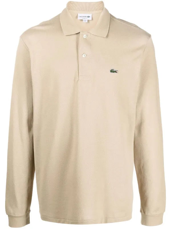 logo long-sleeve polo shirt
