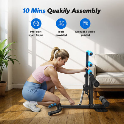 TOXIYA Deep Squat Machine Adjustable Glutes Trainer Machine Core Exercise