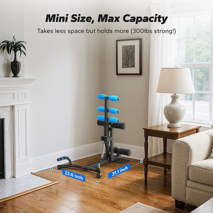 TOXIYA Deep Squat Machine Adjustable Glutes Trainer Machine Core Exercise