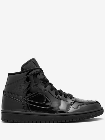 Jordan 1 Mid black patent leather