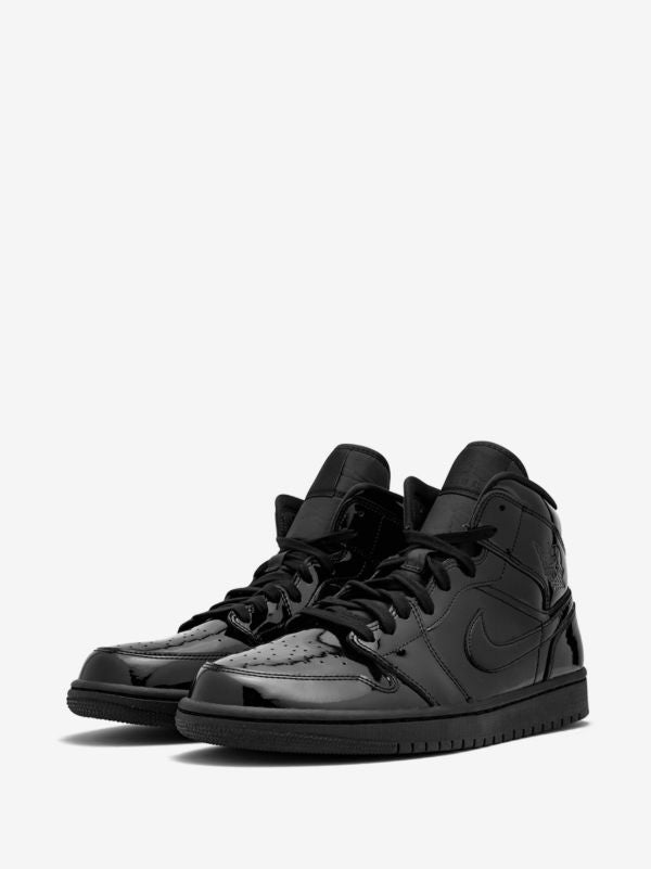 Jordan 1 Mid black patent leather