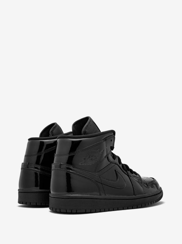 Jordan 1 Mid black patent leather