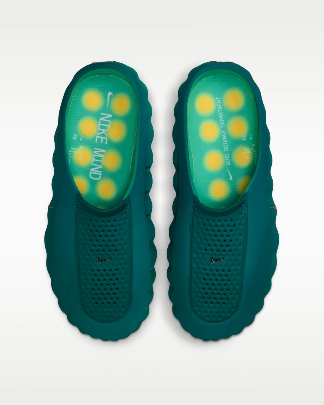 NIKE MIND 001 MEN'S PREGAME MULES “GEODE TEAL LIGHT MENTA”