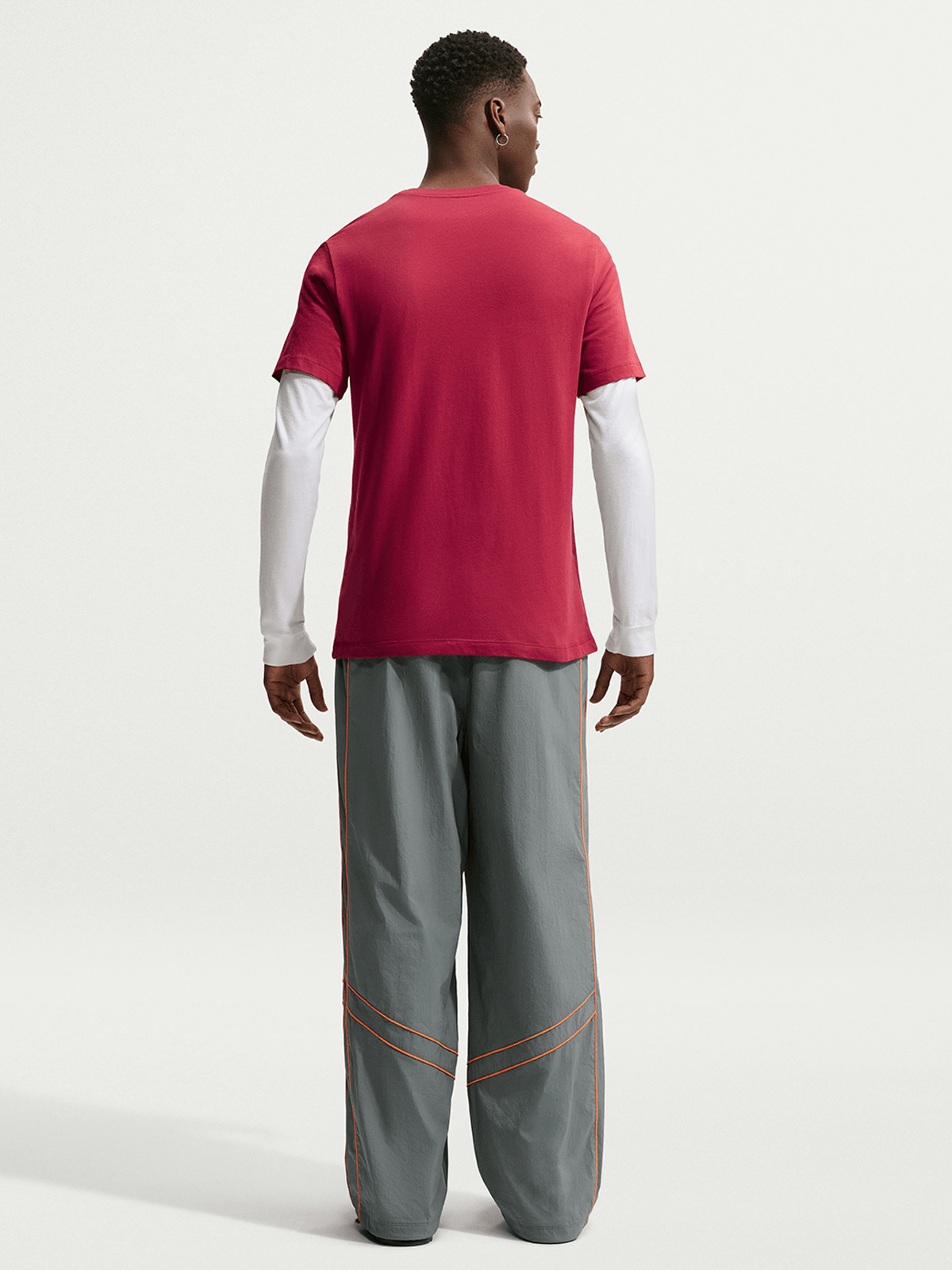 Nike Mens Sportswear Club Swoosh Tough Red Tee