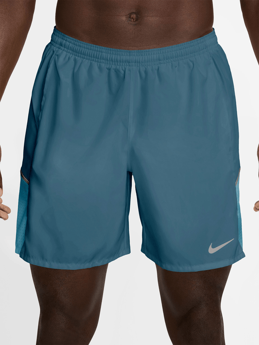 Nike Mens Miler Dri-Fit 7 Inch Unlined Smokey Blue Running Shorts
