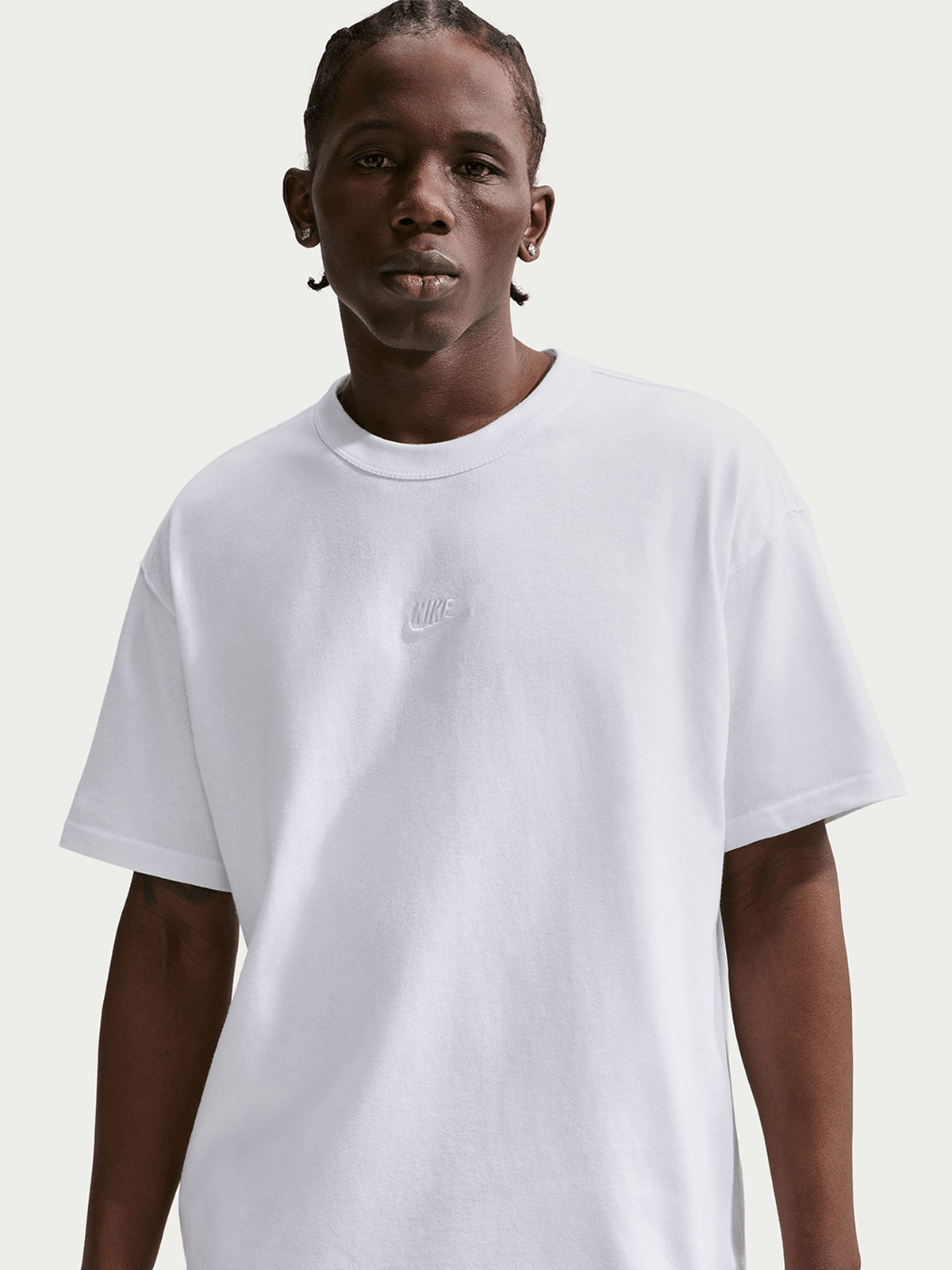 Nike Men's Sportswear Premium Essentials White T-shirt