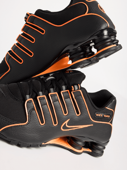 Nike Men's Shox NZ Black/Total Orange Sneaker