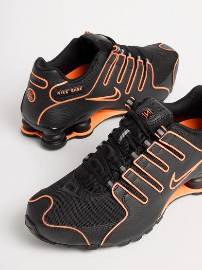 Nike Men's Shox NZ Black/Total Orange Sneaker