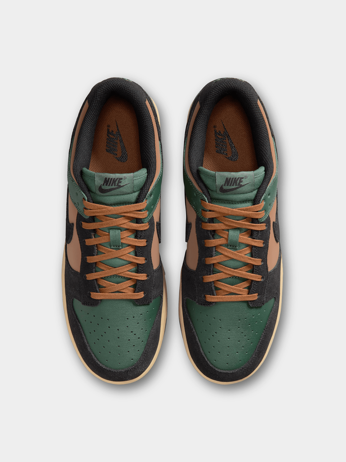 Nike Men's Dunk Low Retro Fir/Light British Tan/Sesame/Black Sneaker