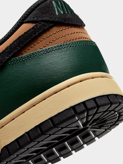 Nike Men's Dunk Low Retro Fir/Light British Tan/Sesame/Black Sneaker