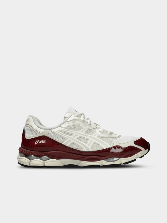 ASICS Men's Gel-NYC Patent White/Burgundy Sneaker