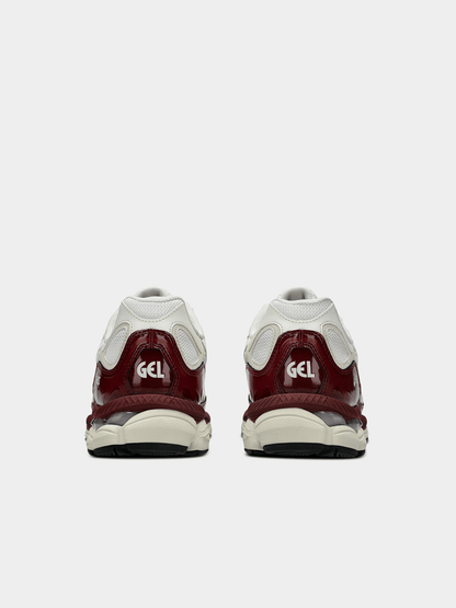 ASICS Men's Gel-NYC Patent White/Burgundy Sneaker