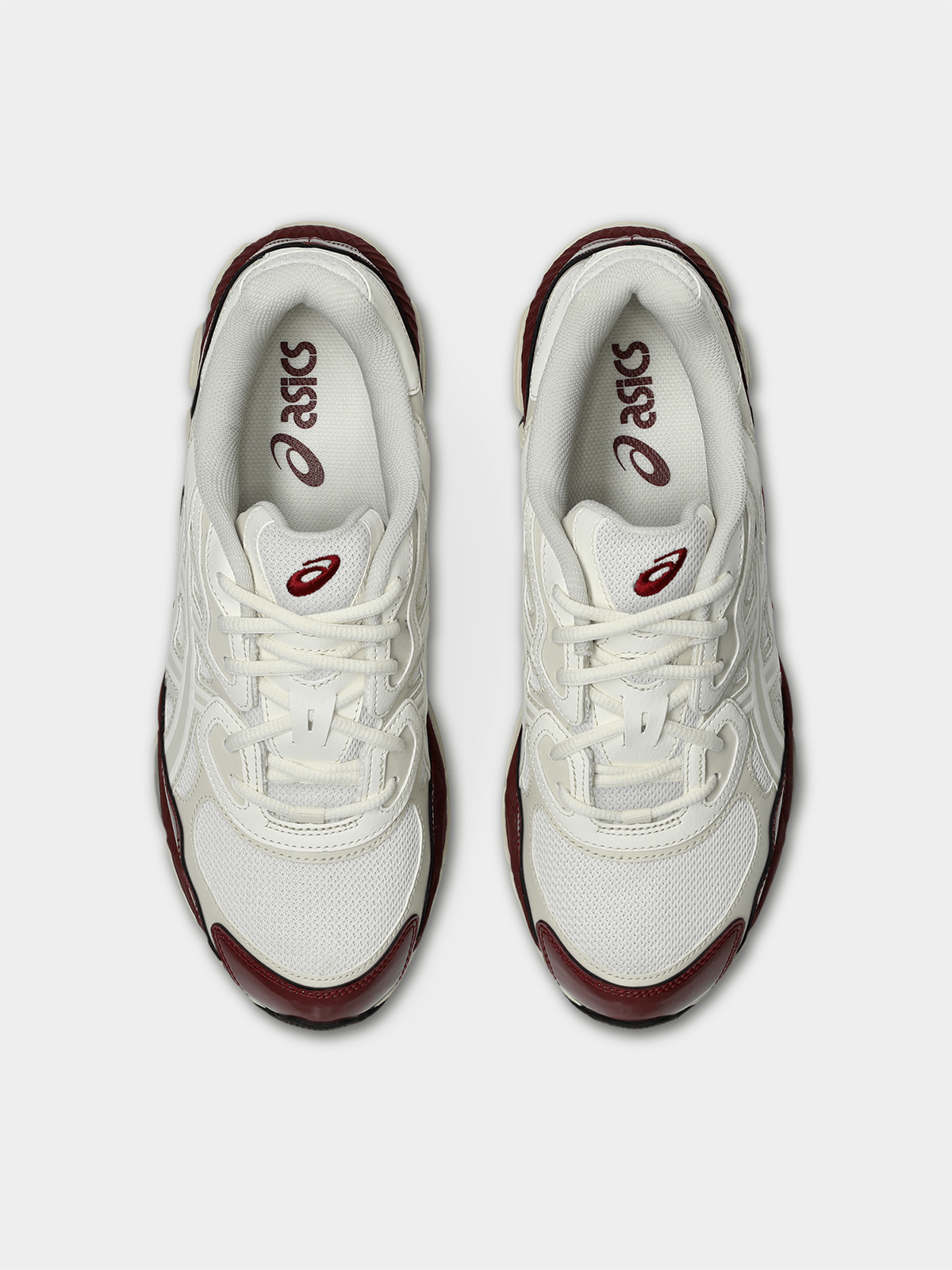 ASICS Men's Gel-NYC Patent White/Burgundy Sneaker