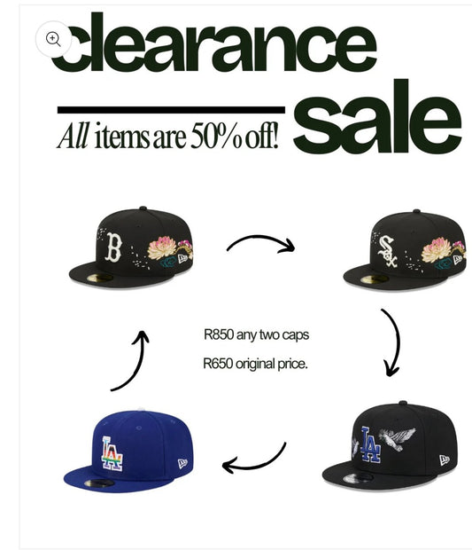 Any 2 fitted cap’s